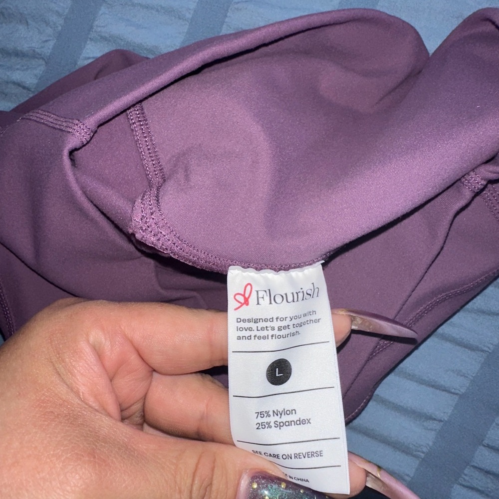 Purple Athletic Shorts with Smooth Matte Finish